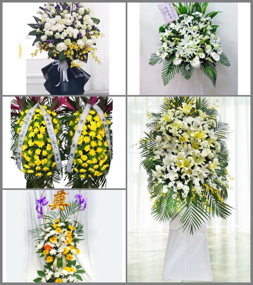 黑龙江齐齐哈尔甘南县白事花篮预定